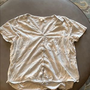 casual shirt with front tie